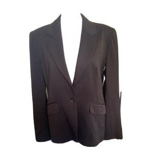 VERTIGO PARIS MADE IN FRANCE Dark Brown Blazer Women Large One Button